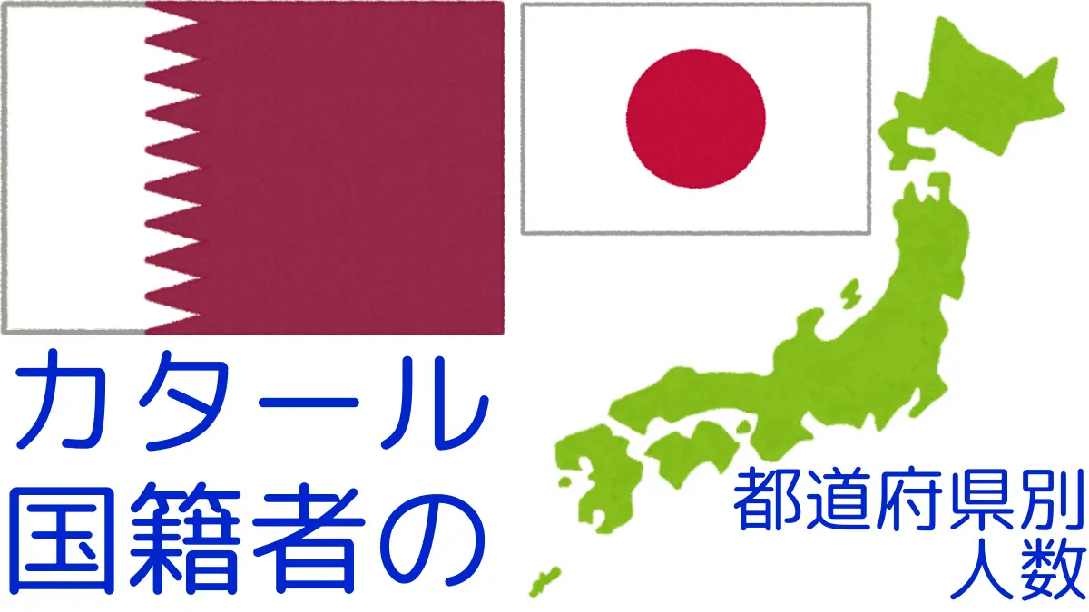 カタール国籍者の都道府県・在留資格別の人数,Number of qatar Nationals by Prefecture in Japan